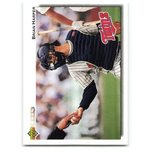 1992 Upper Deck #527 Brian Harper NM-MT Minnesota Twins Baseball Card - Baseball Card Single