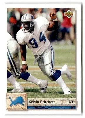 1992 Upper Deck #529 Kelvin Pritchett - Football Card Single