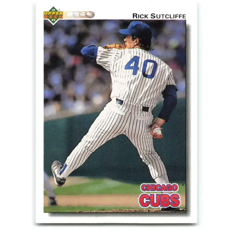 1992 Upper Deck #529 Rick Sutcliffe NM-MT Chicago Cubs Baseball Card - Baseball Card Single