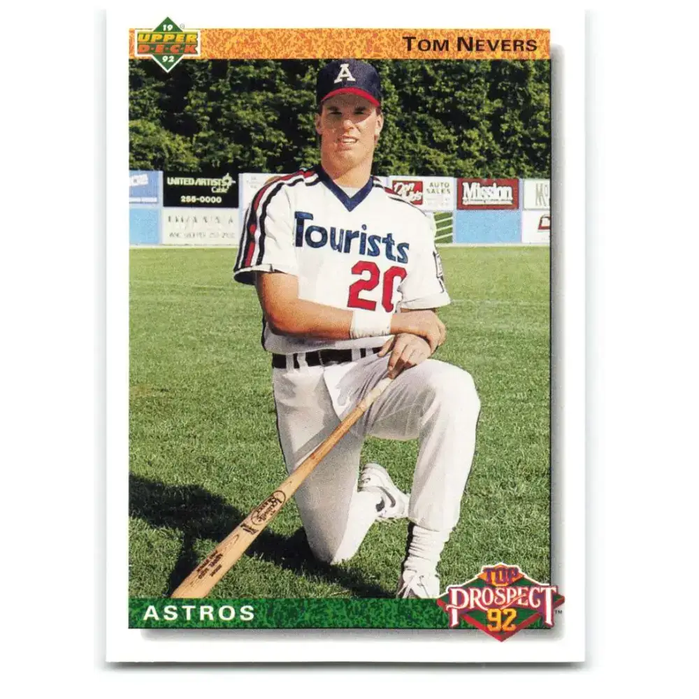 1992 Upper Deck #53 Tom Nevers TP NM-MT Houston Astros Baseball Card - Baseball Card Single