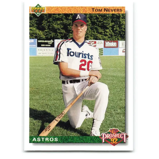 1992 Upper Deck #53 Tom Nevers TP NM-MT Houston Astros Baseball Card - Baseball Card Single