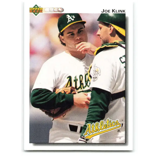 1992 Upper Deck #530 Joe Klink NM-MT Oakland Athletics Baseball Card - Baseball Card Single