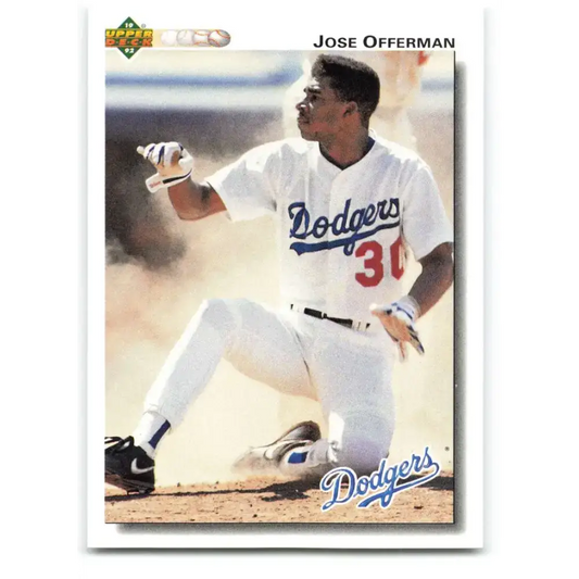 1992 Upper Deck #532 Jose Offerman NM-MT Los Angeles Dodgers Baseball Card - Baseball Card Single