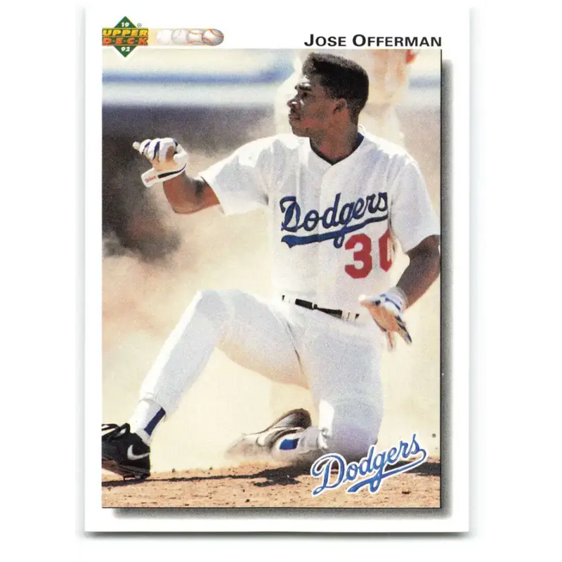 1992 Upper Deck #532 Jose Offerman NM-MT Los Angeles Dodgers Baseball Card - Baseball Card Single