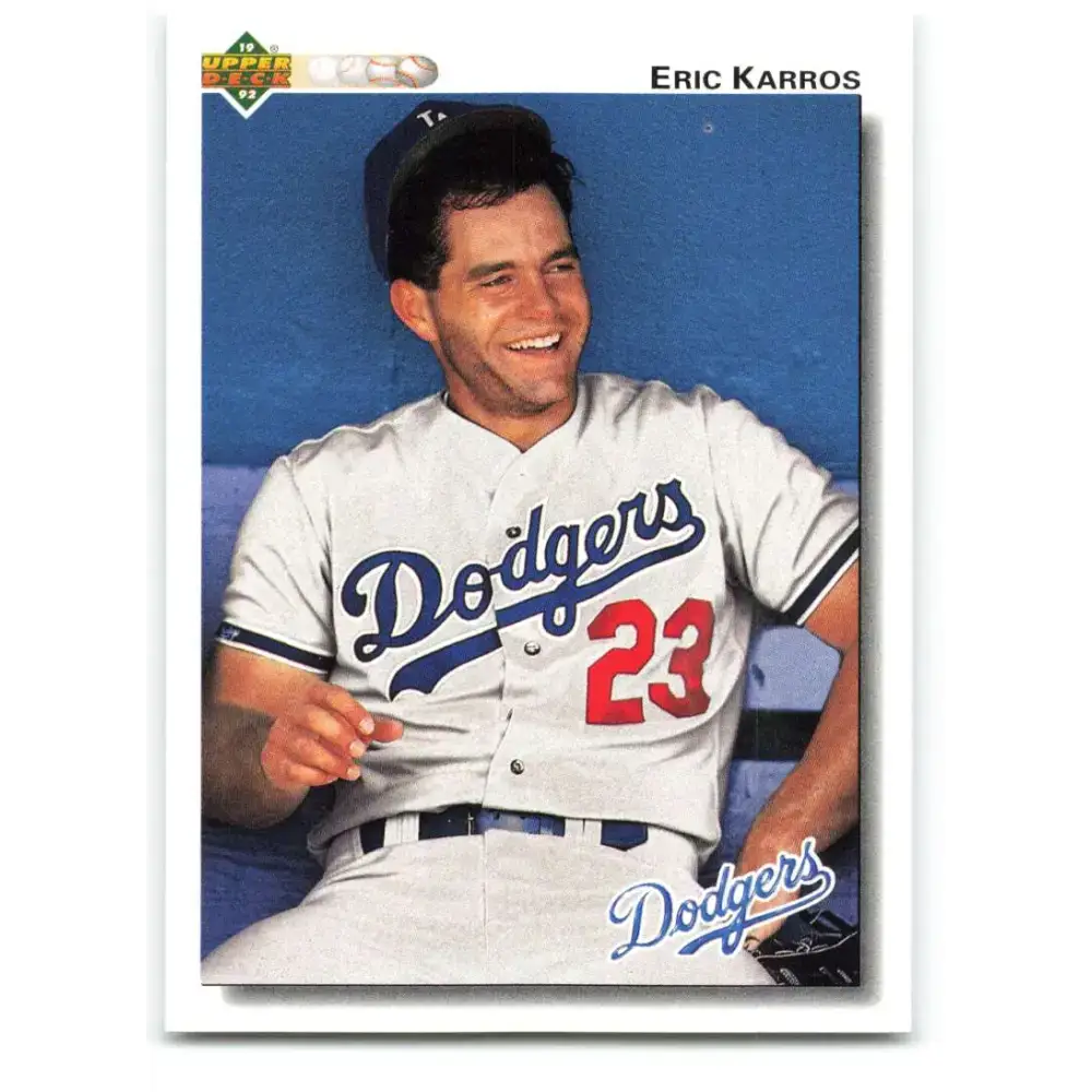 1992 Upper Deck #534 Eric Karros NM-MT Los Angeles Dodgers Baseball Card - Baseball Card Single