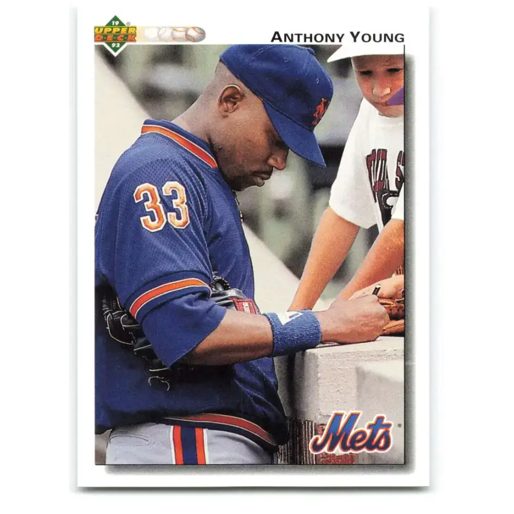 1992 Upper Deck #535 Anthony Young NM-MT New York Mets Baseball Card - Baseball Card Single