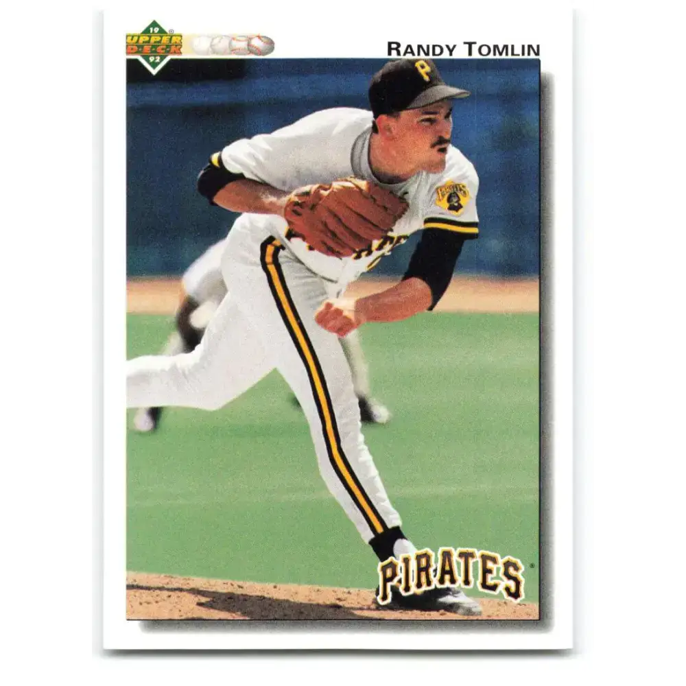 1992 Upper Deck #537 Randy Tomlin NM-MT Pittsburgh Pirates Baseball Card - Baseball Card Single