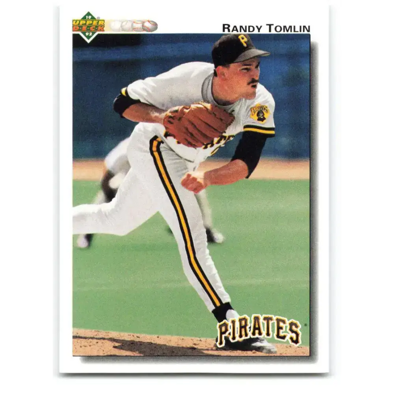 1992 Upper Deck #537 Randy Tomlin NM-MT Pittsburgh Pirates Baseball Card - Baseball Card Single