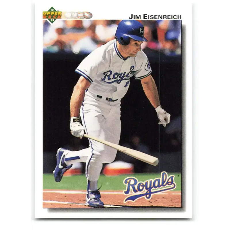 1992 Upper Deck #539 Jim Eisenreich NM-MT Kansas City Royals Baseball Card - Baseball Card Single