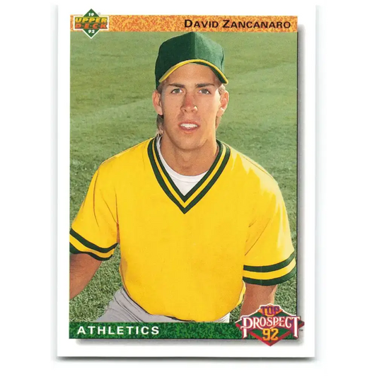 1992 Upper Deck #54 Dave Zancanaro TP NM-MT Oakland Athletics Baseball Card - Baseball Card Single