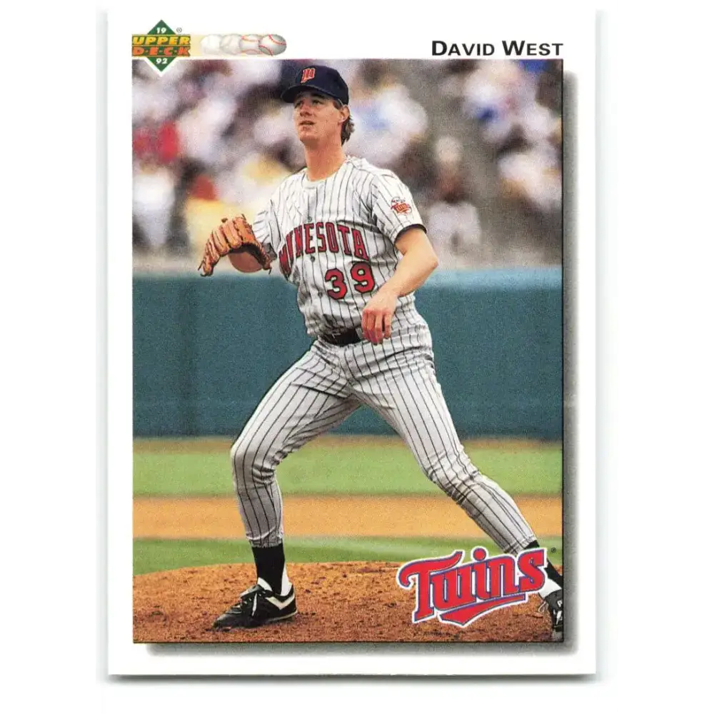 1992 Upper Deck #548 David West NM-MT Minnesota Twins Baseball Card - Baseball Card Single