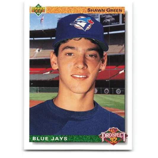 1992 Upper Deck #55 Shawn Green NM-MT RC Rookie Toronto Blue Jays Baseball Card - Baseball Card Single