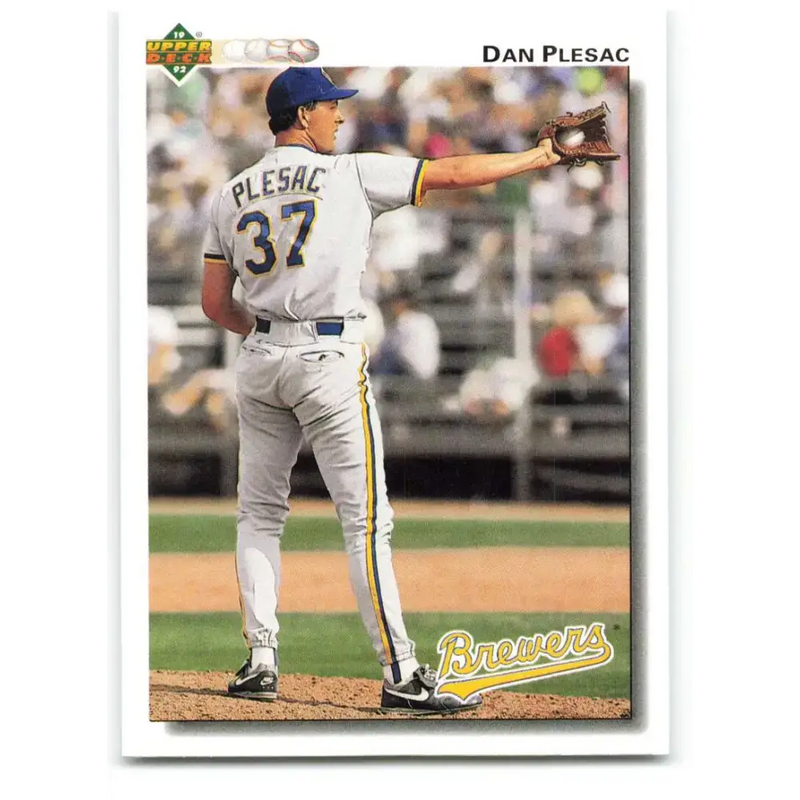 1992 Upper Deck #550 Dan Plesac NM-MT Milwaukee Brewers Baseball Card - Baseball Card Single