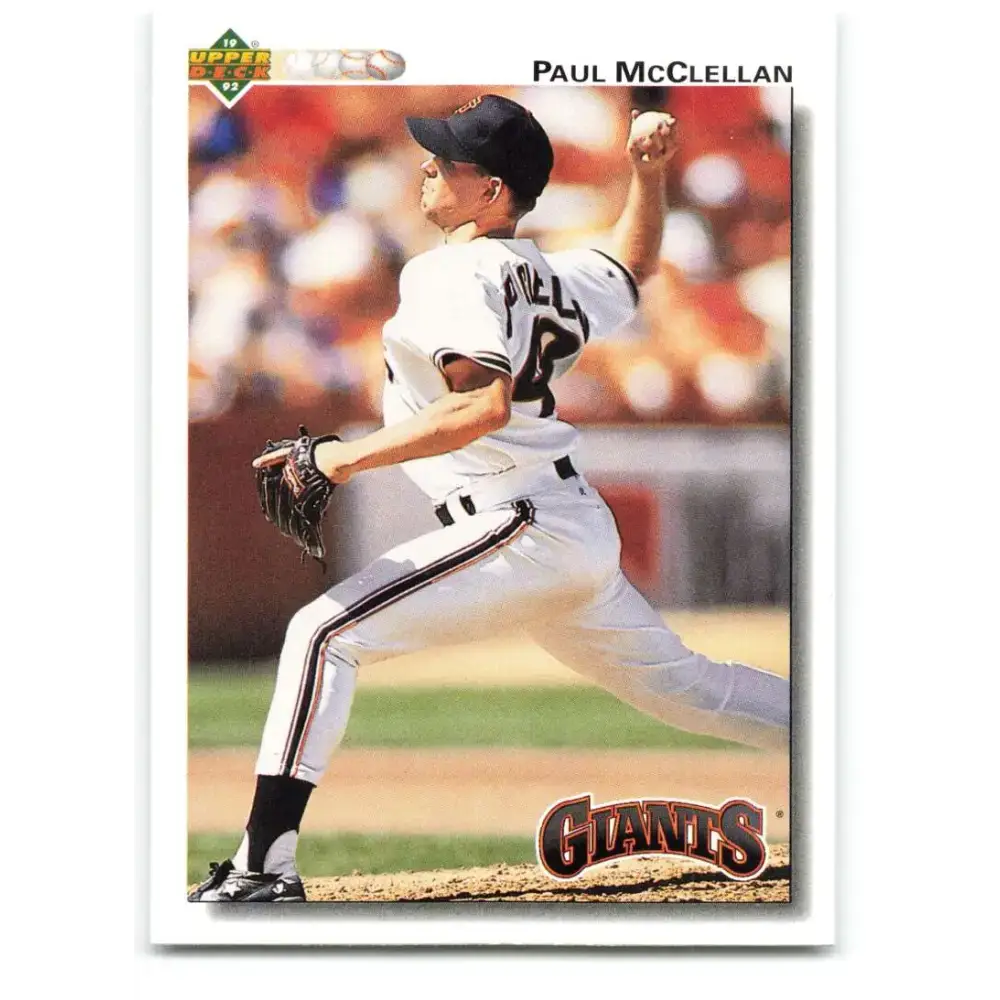 1992 Upper Deck #563 Paul McClellan NM-MT San Francisco Giants Baseball Card - Baseball Card Single