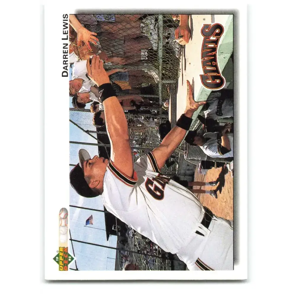 1992 Upper Deck #565 Darren Lewis NM-MT San Francisco Giants Baseball Card - Baseball Card Single