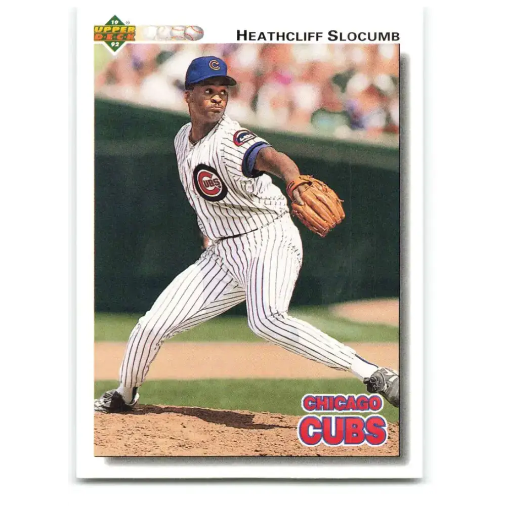 1992 Upper Deck #569 Heathcliff Slocumb NM-MT Chicago Cubs Baseball Card - Baseball Card Single
