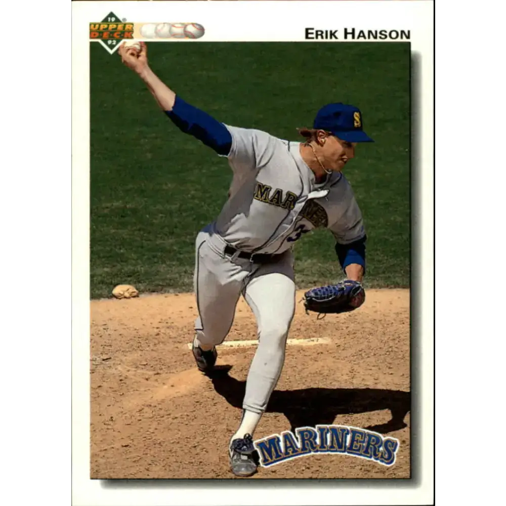 1992 Upper Deck #572 Erik Hanson NM-MT Seattle Mariners Baseball Card - Baseball Card Single
