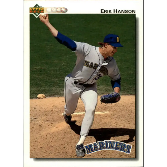 1992 Upper Deck #572 Erik Hanson NM-MT Seattle Mariners Baseball Card - Baseball Card Single