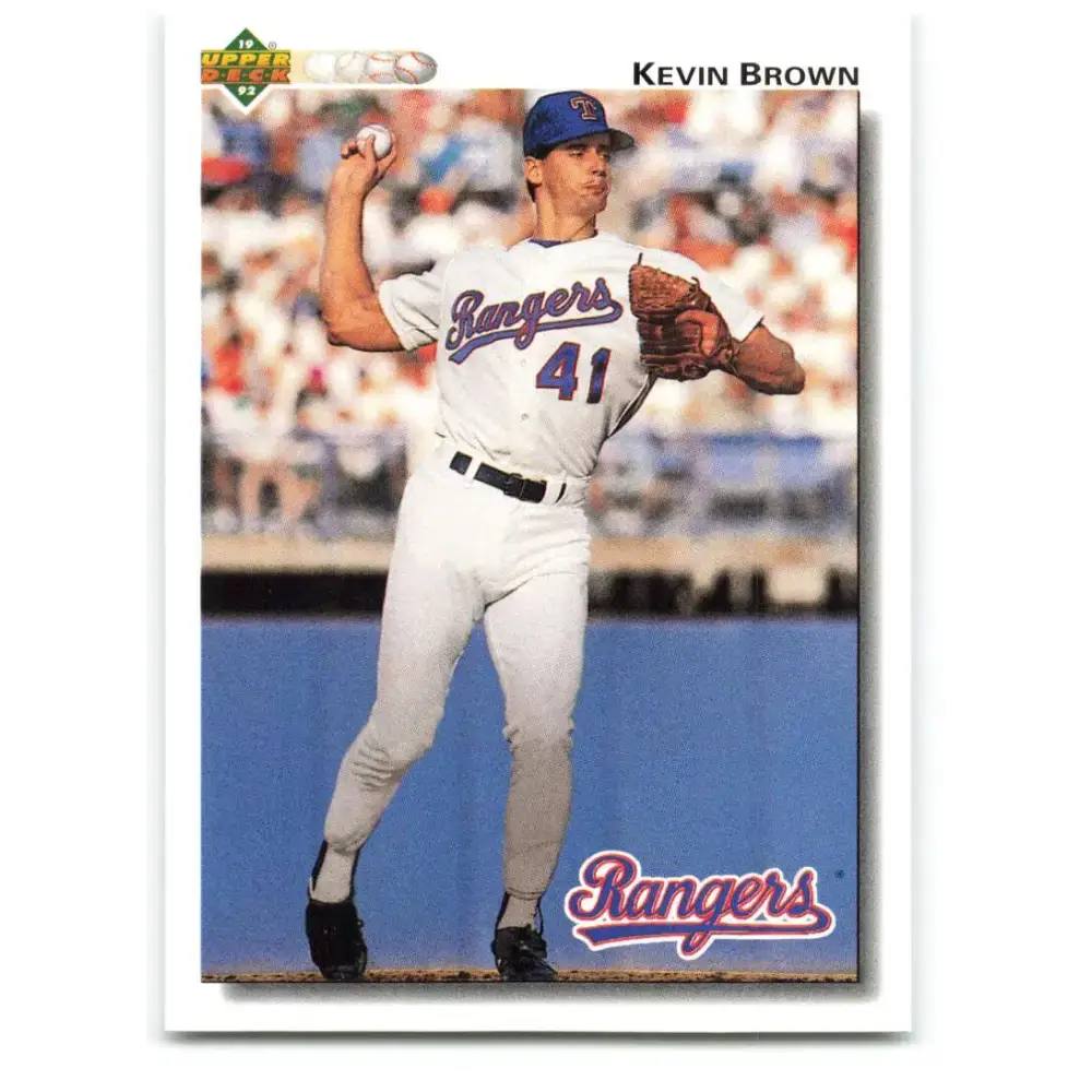 1992 Upper Deck #578 Kevin Brown NM-MT Texas Rangers Baseball Card - Baseball Card Single