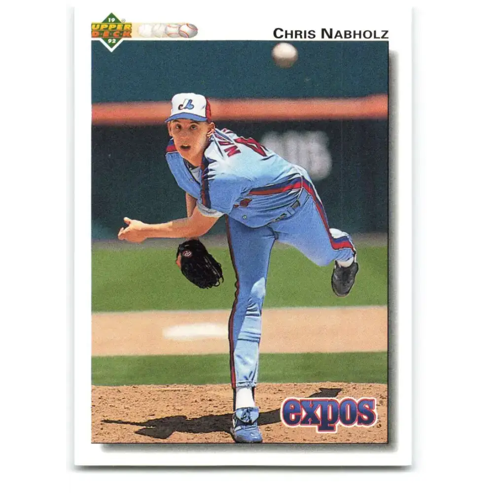 1992 Upper Deck #579 Chris Nabholz NM-MT Montreal Expos Baseball Card - Baseball Card Single