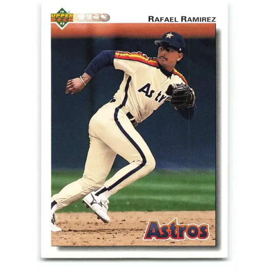 1992 Upper Deck #582 Rafael Ramirez NM-MT Houston Astros Baseball Card - Baseball Card Single