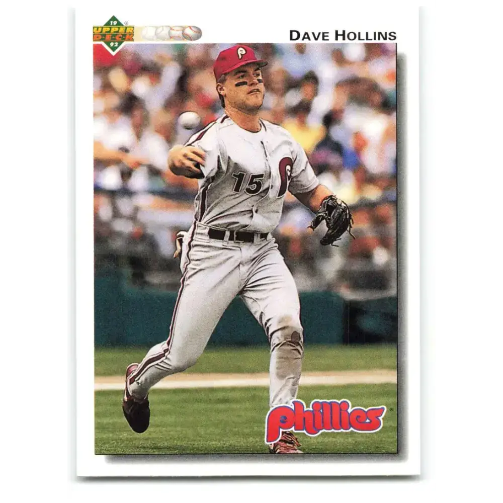 1992 Upper Deck #586 Dave Hollins NM-MT Philadelphia Phillies Baseball Card - Baseball Card Single