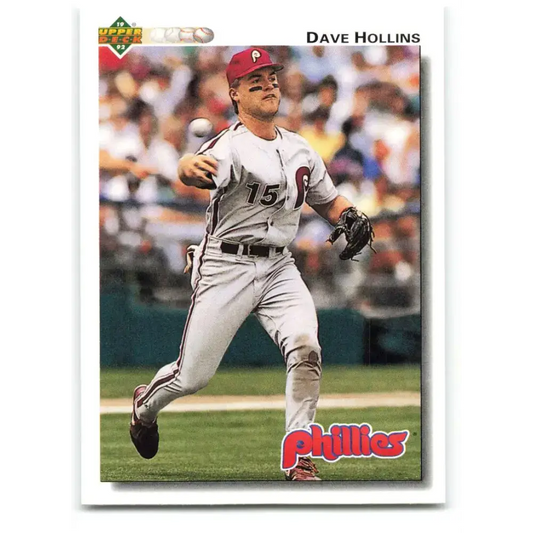 1992 Upper Deck #586 Dave Hollins NM-MT Philadelphia Phillies Baseball Card - Baseball Card Single