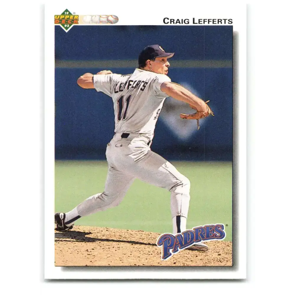 1992 Upper Deck #589 Craig Lefferts NM-MT San Diego Padres Baseball Card - Baseball Card Single