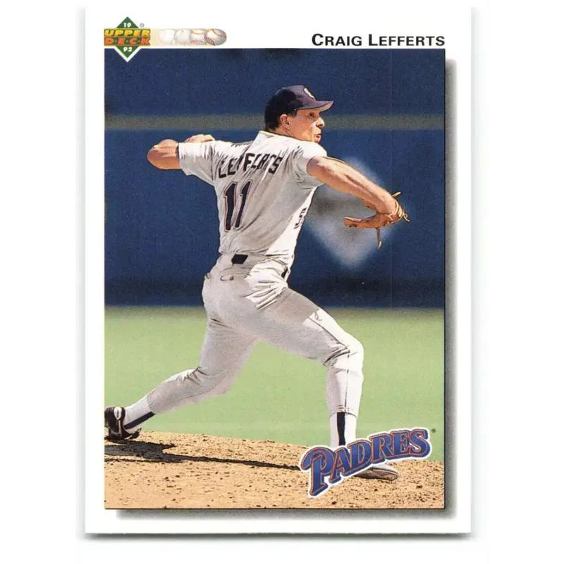 1992 Upper Deck #589 Craig Lefferts NM-MT San Diego Padres Baseball Card - Baseball Card Single