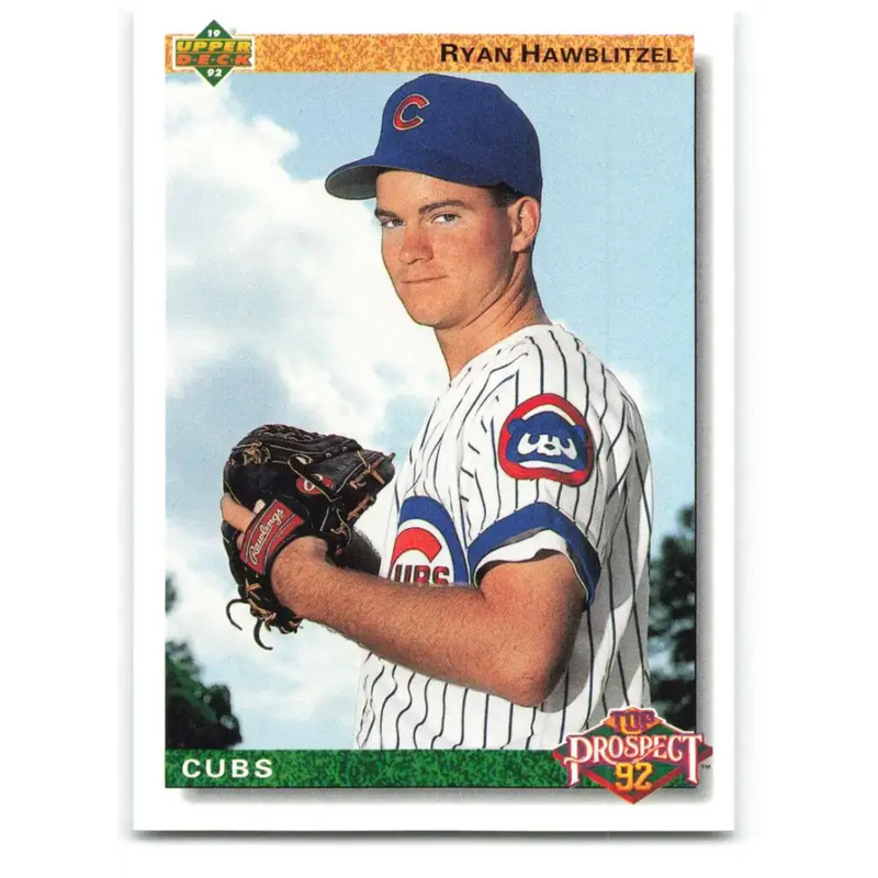 1992 Upper Deck #59 Ryan Hawblitzel NM-MT RC Rookie Chicago Cubs Baseball Card - Baseball Card Single