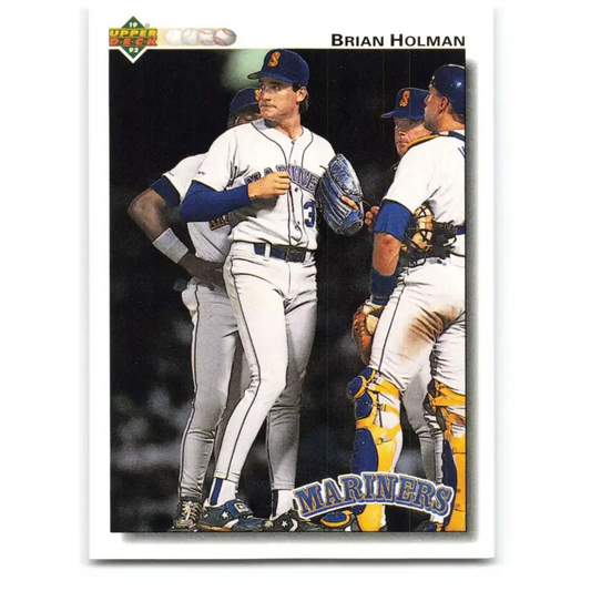 1992 Upper Deck #595 Brian Holman NM-MT Seattle Mariners Baseball Card - Baseball Card Single