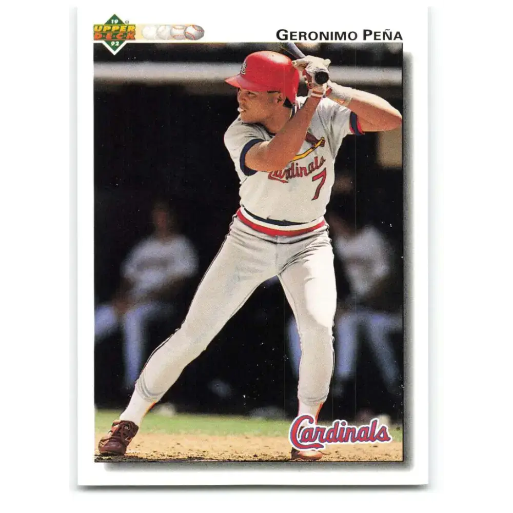1992 Upper Deck #596 Geronimo Pena NM-MT St. Louis Cardinals Baseball Card - Baseball Card Single