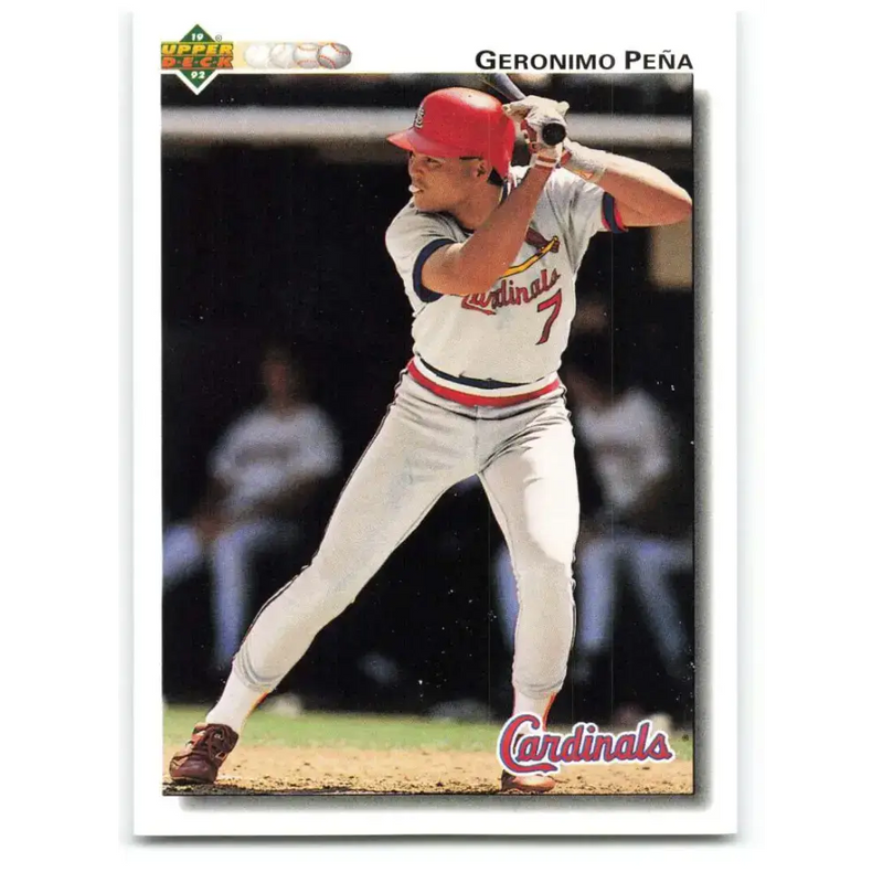 1992 Upper Deck #596 Geronimo Pena NM-MT St. Louis Cardinals Baseball Card - Baseball Card Single