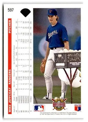 1992 Upper Deck #597 Mike Jeffcoat - Baseball Card Single