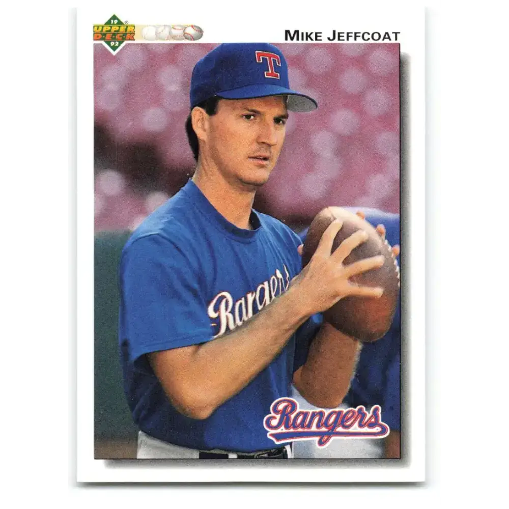1992 Upper Deck #597 Mike Jeffcoat NM-MT Texas Rangers Baseball Card - Baseball Card Single