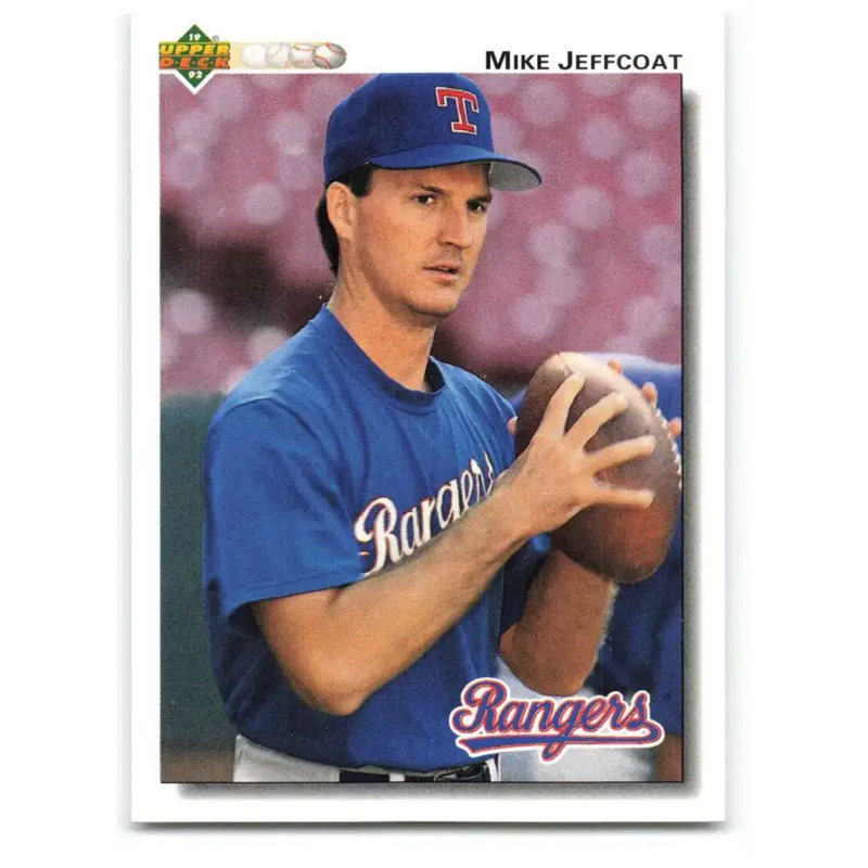 1992 Upper Deck #597 Mike Jeffcoat NM-MT Texas Rangers Baseball Card - Baseball Card Single