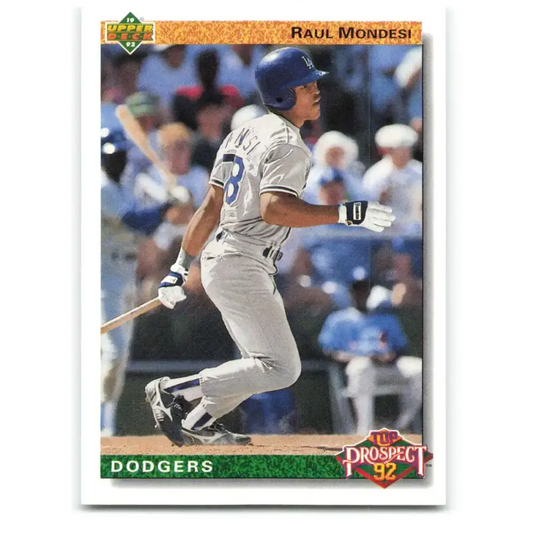 1992 Upper Deck #60 Raul Mondesi NM-MT Los Angeles Dodgers Baseball Card