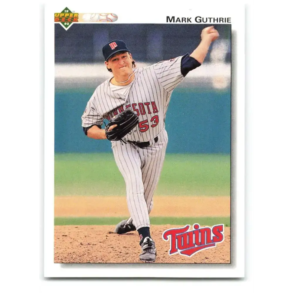 1992 Upper Deck #604 Mark Guthrie NM-MT Minnesota Twins Baseball Card - Baseball Card Single