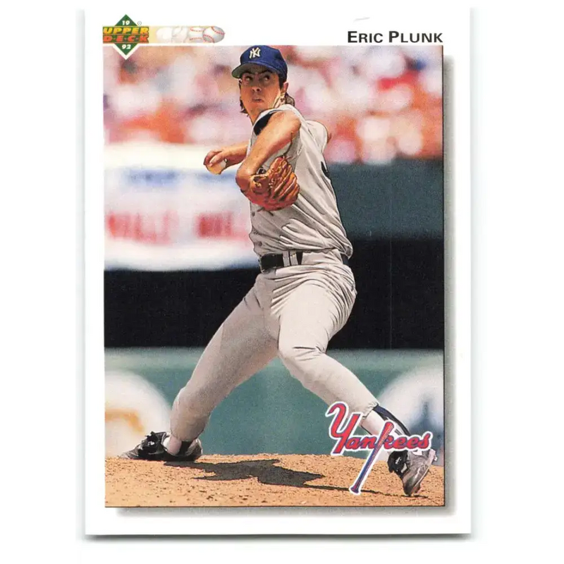 1992 Upper Deck #608 Eric Plunk NM-MT New York Yankees Baseball Card - Baseball Card Single