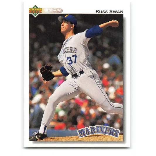1992 Upper Deck #618 Russ Swan NM-MT Seattle Mariners Baseball Card - Baseball Card Single