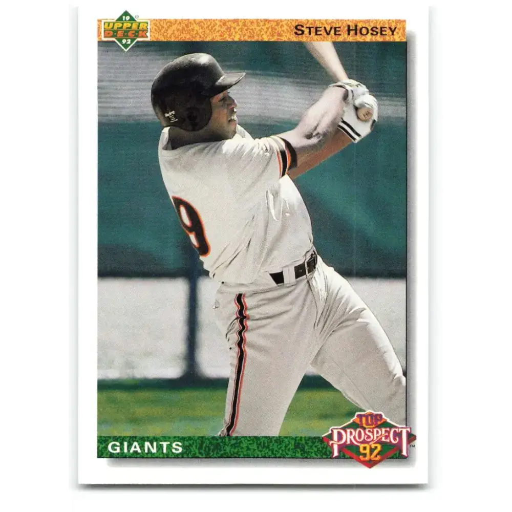 1992 Upper Deck #62 Steve Hosey NM-MT San Francisco Giants Baseball Card - Baseball Card Single