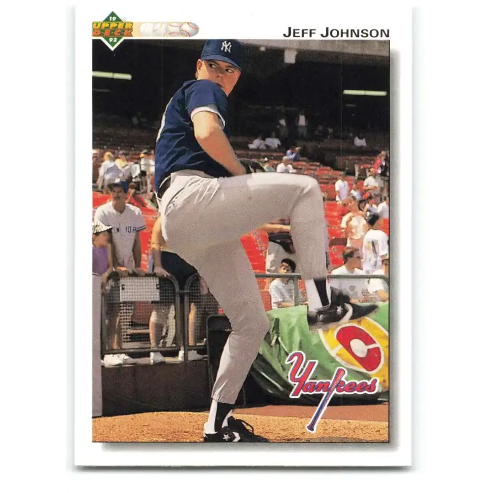 1992 Upper Deck #626 Jeff Johnson NM-MT New York Yankees Baseball Card - Baseball Card Single
