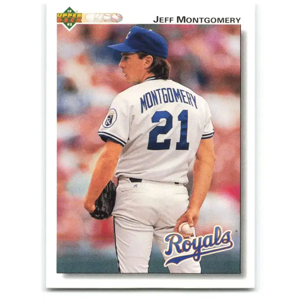 1992 Upper Deck #627 Jeff Montgomery NM-MT Kansas City Royals Baseball Card - Baseball Card Single