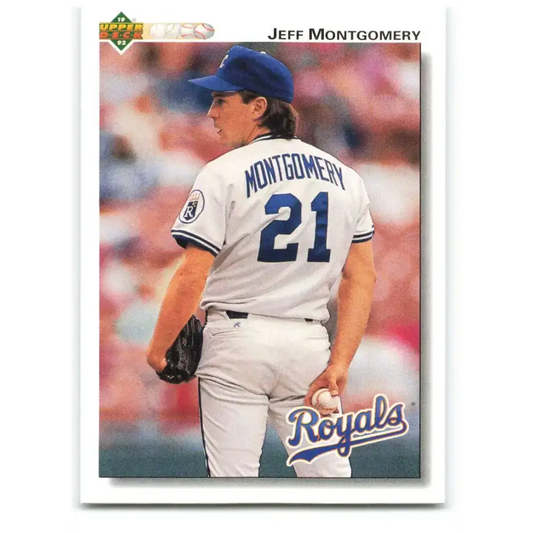 1992 Upper Deck #627 Jeff Montgomery NM-MT Kansas City Royals Baseball Card - Baseball Card Single
