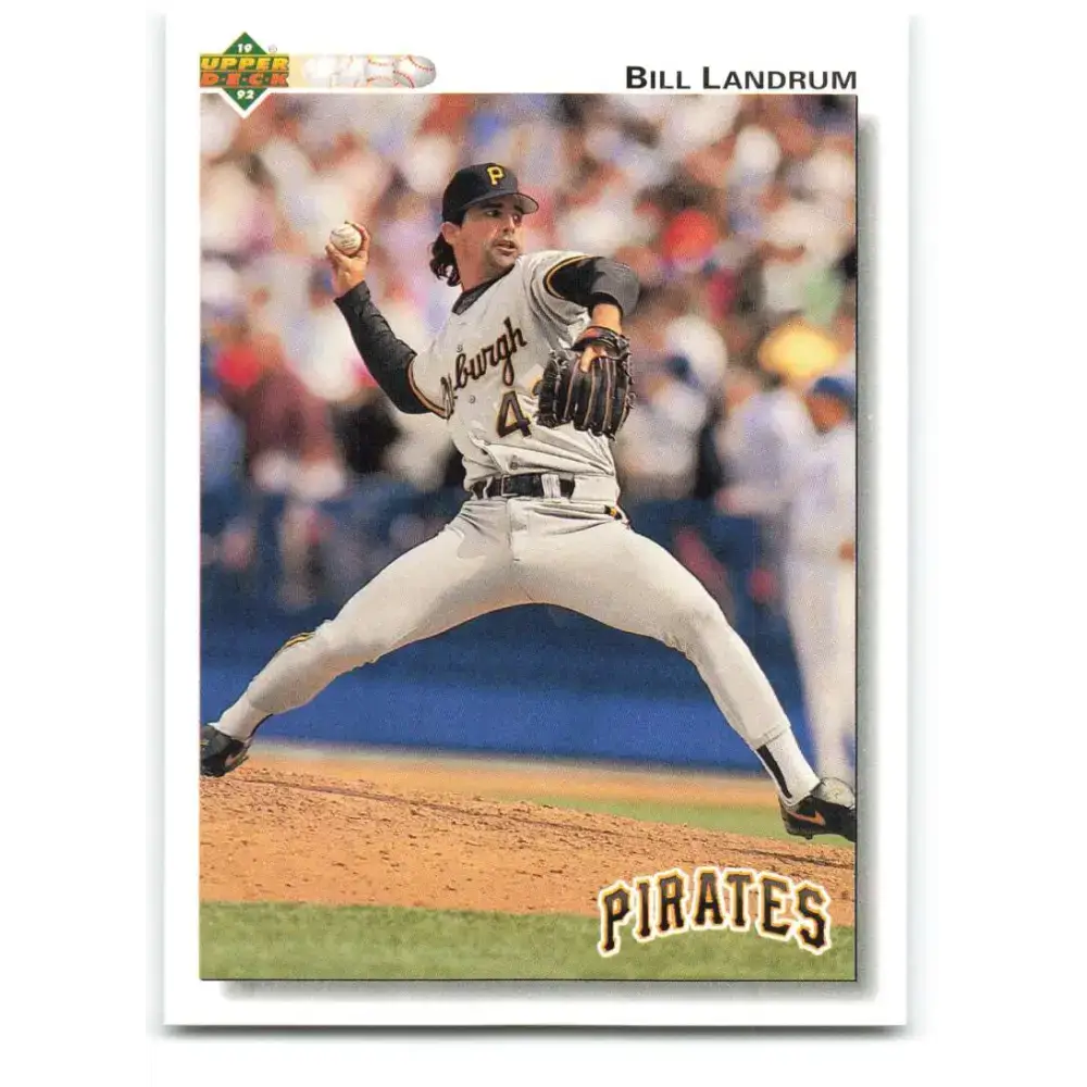 1992 Upper Deck #636 Bill Landrum NM-MT Pittsburgh Pirates Baseball Card - Baseball Card Single