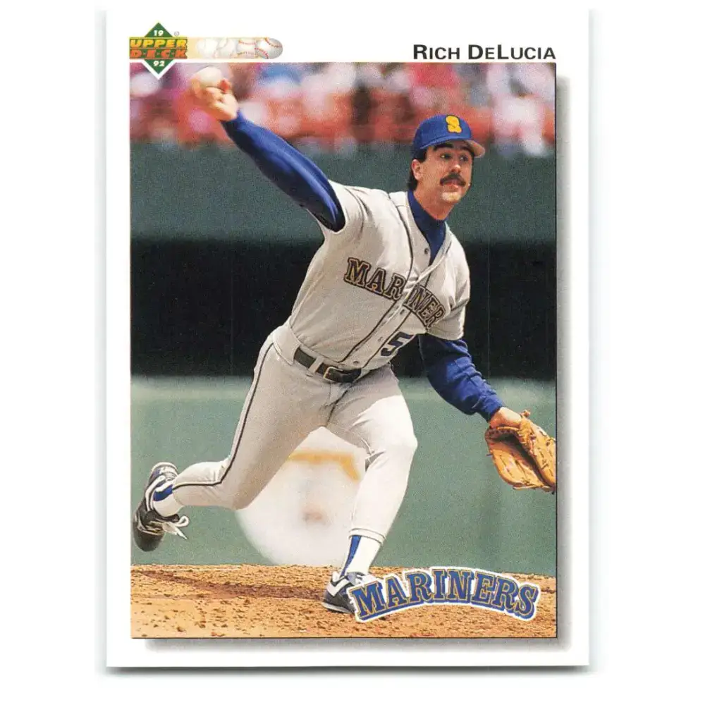 1992 Upper Deck #637 Rich DeLucia NM-MT Seattle Mariners Baseball Card - Baseball Card Single