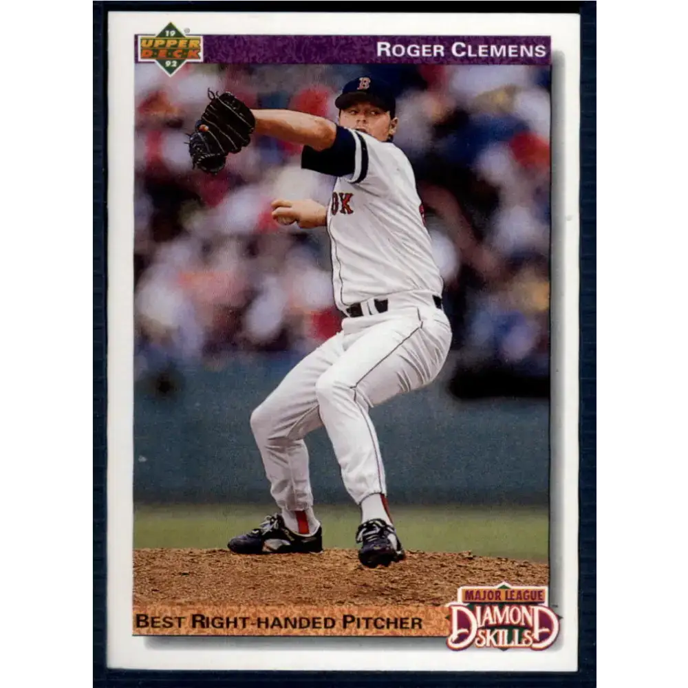 1992 Upper Deck #641 Roger Clemens DS NM-MT Boston Red Sox Baseball Card - Baseball Card Single
