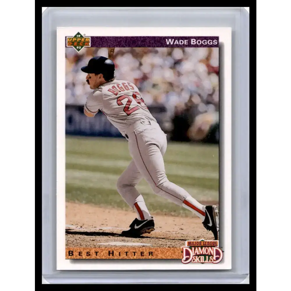 1992 Upper Deck #646 Wade Boggs NM-MT Boston Red Sox Baseball Card - Baseball Card Single