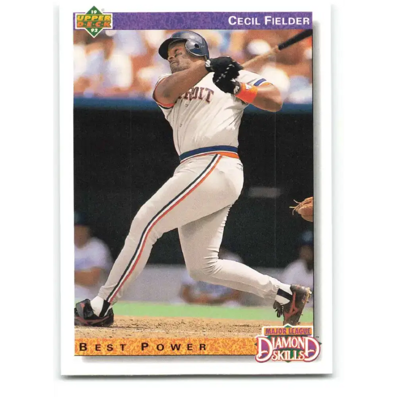 1992 Upper Deck #647 Cecil Fielder DS NM-MT Detroit Tigers Baseball Card - Baseball Card Single