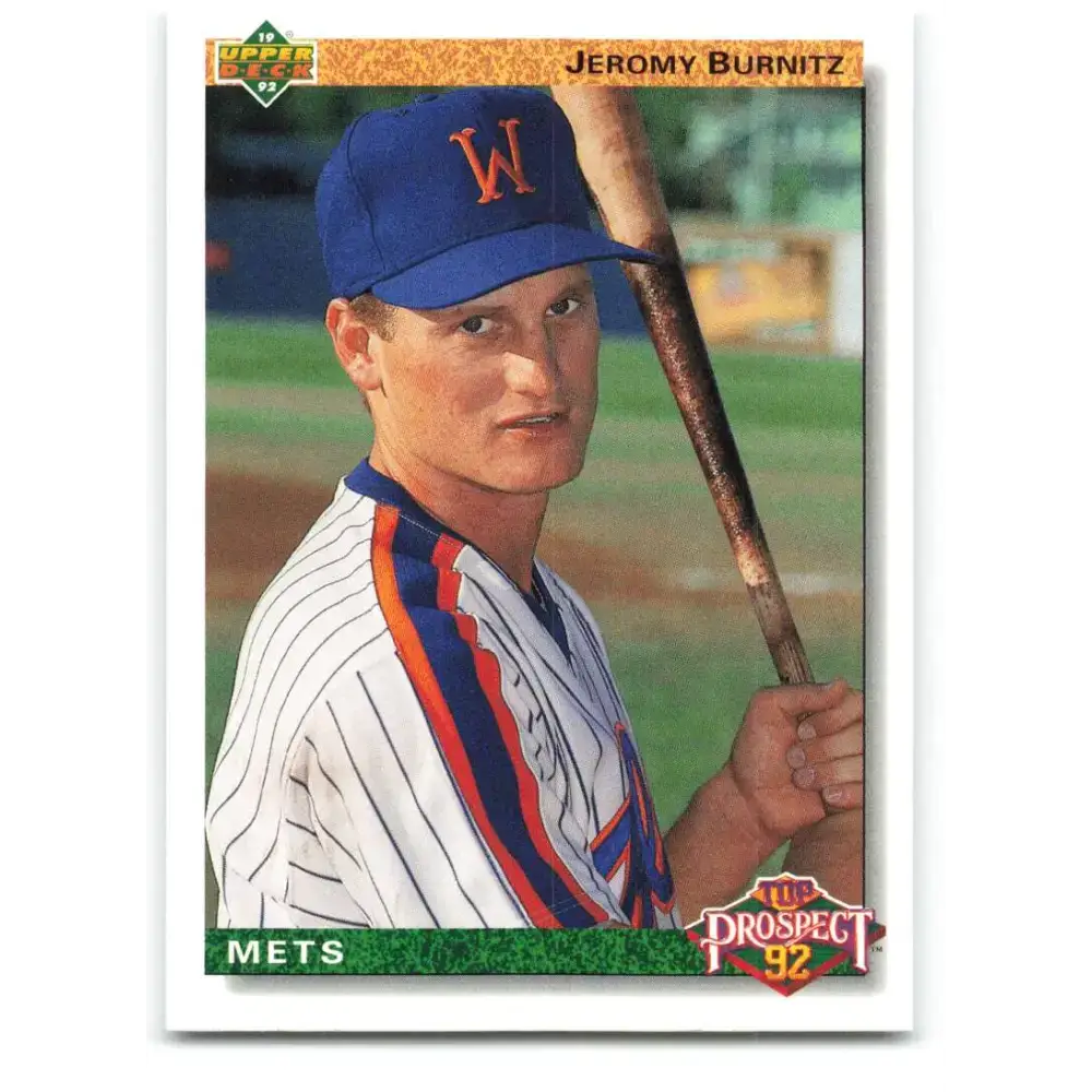 1992 Upper Deck #65 Jeromy Burnitz NM-MT New York Mets Baseball Card - Baseball Card Single